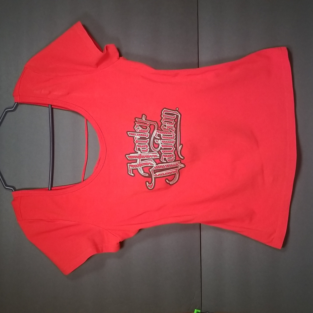Harley-Davidson Women's Red Corset Back Shirt